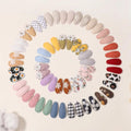 50 horquillas BB estampadas de color aleatorio, accesorios para el cabello, pasador de lona hecho a mano con flores, pinzas dulces para niñas, tocado
