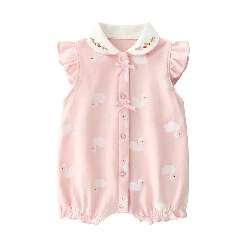 Fashion princess New baby Romper For Babies Clothes Short Sleeve cute newborn baby clothes