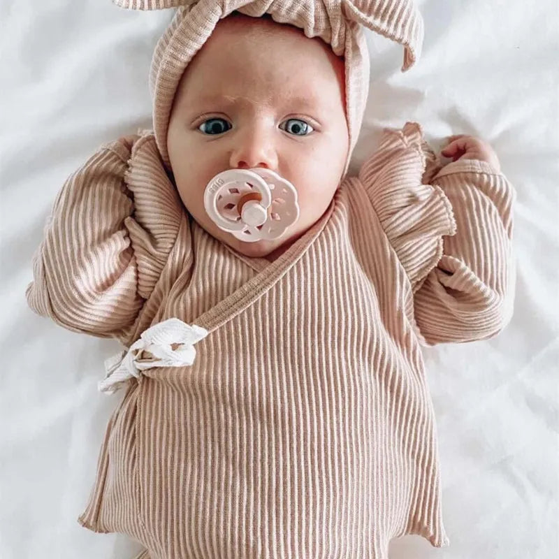 Newborn Girl Clothing Sets For Kids Spring Knitted Cute Top Pants Children Clothes Winter Suit Baby Girls Outfits White Costume