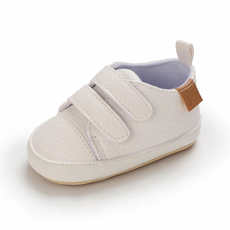 New Baby Shoes Retro Leather Boy Girl Shoes Multicolor Toddler Rubber Sole Anti-slip First Walkers Infant Newborn Moccasins