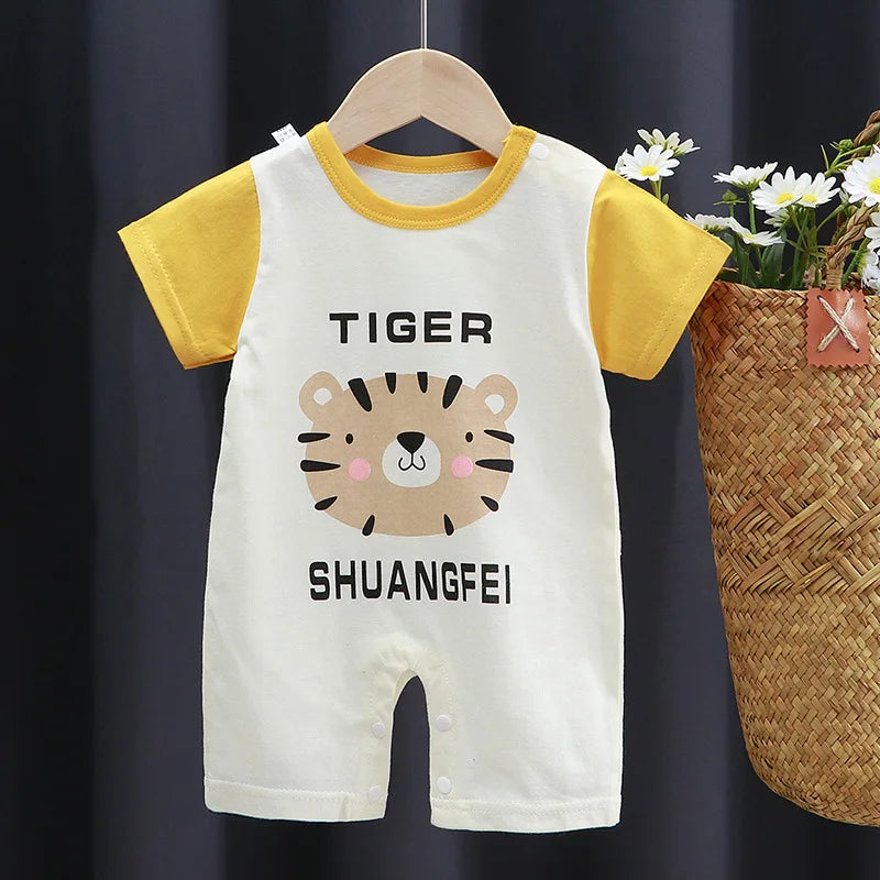 Sommer Strampler Baby Mädchen Kleidung Baumwolle Kurzarm Overall Neugeborene Baby Jungen Kleidung Bodysuit für Neugeborene