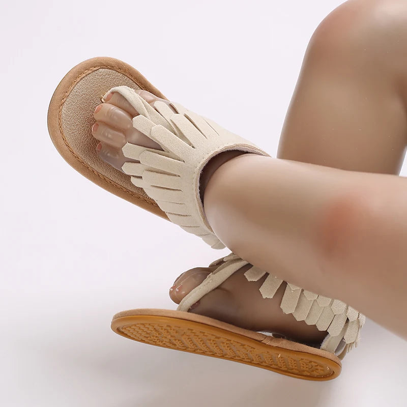 0-18M Baby Walking Sandals - Breathable Anti-Slip Soft Sole Shoes for Newborn Boys & Girls, Summer Infant First Walkers