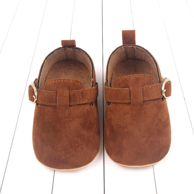 Zapatillas de bebé lindas y cómodas con suela flexible y antideslizante para primeros pasos de niñas y niños