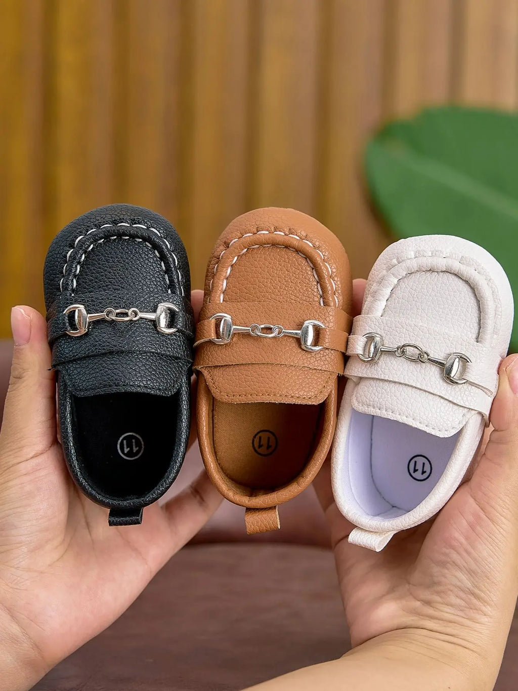 Baby British-Style Loafers, Soft-Soled Pre-Walker Shoes for 0-1 Year Old Babies