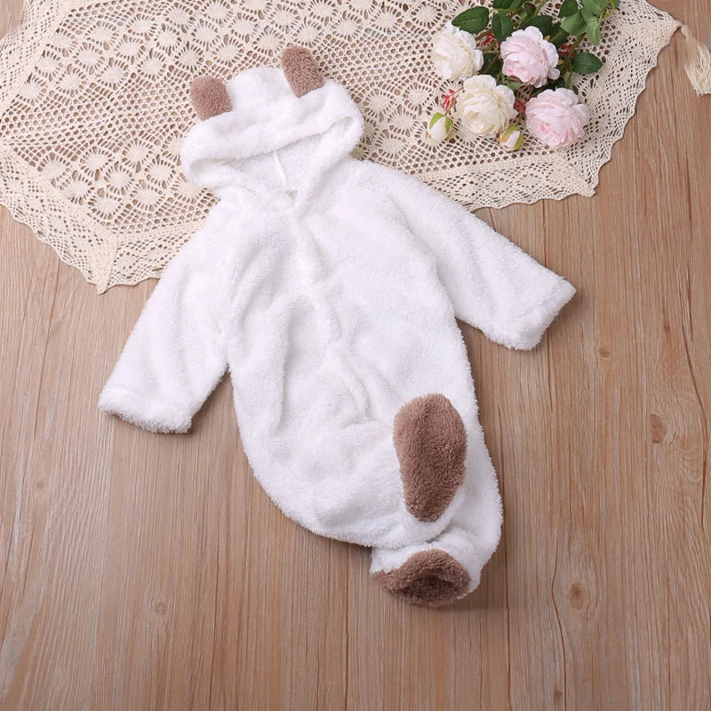 Humor Oso Estilo Cartoon Otoño Invierno Manga Larga Bebés Niños Niñas Monos Peleles Bodys Bebé Ropa