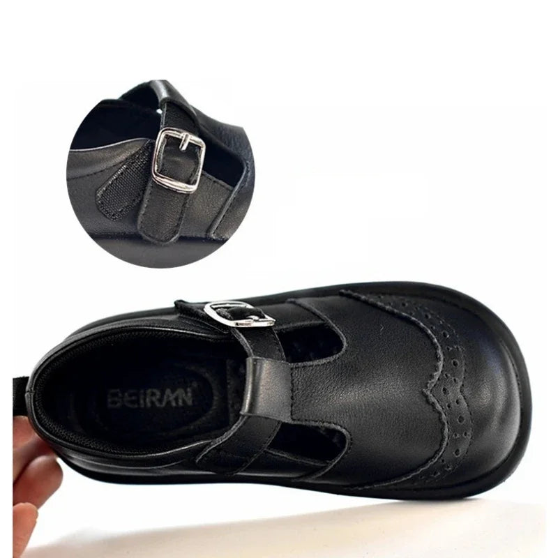 Genuine Leather Boys Leather Shoes Autumn Spring Cow Leather Children's School Shoes Party Baby Girls' Casual Shoes