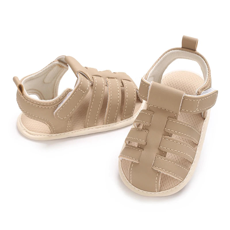 Baby Shoes Summer Collection For Boys Aged 0-1 Including Ankle Sandals and Baby Walking Shoes