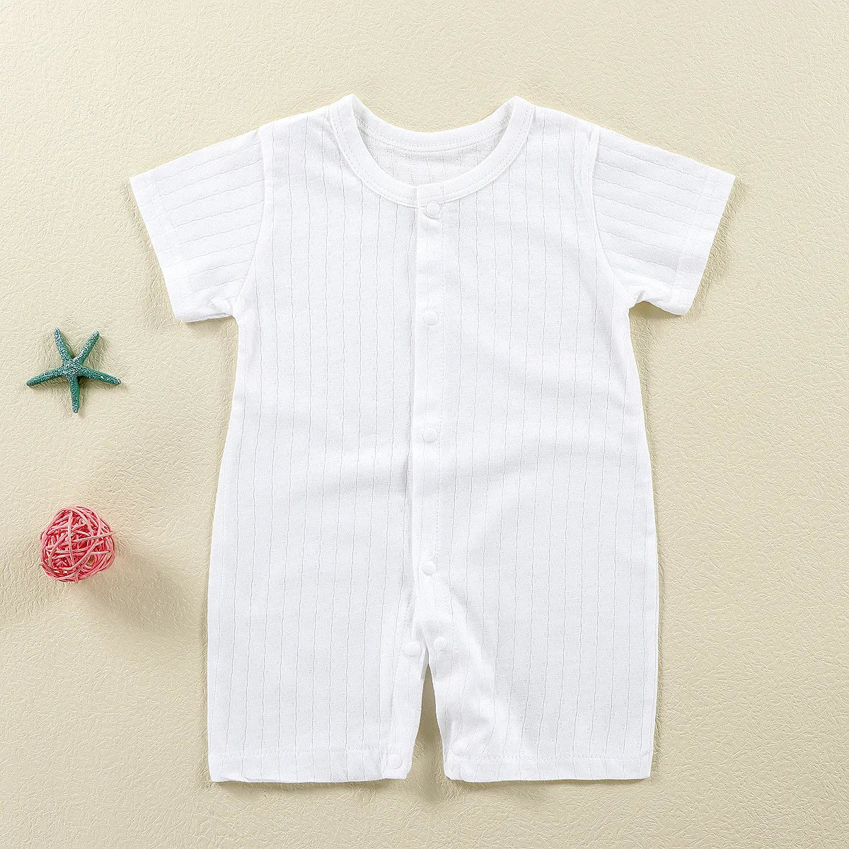 New Baby Newborn Clothes Baby Short-sleeved Jumpsuit 0-2 Years Old Boys Girls Romper Children Wrapping Clothes
