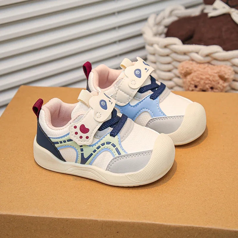 Baby Walking Shoes Autumn New Style Girls RetroStyle Soft Sole Non Slip Casual Shoes Boys BreathableVersatile Forrest Cute Shoes