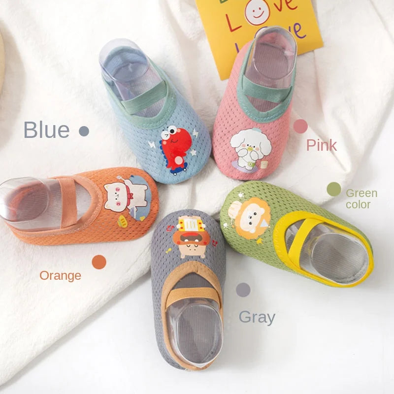 Baby Kleinkinderschuhe Lauflernschuhe rutschfeste Verdickung Schuhe Socken Bodenschuhe Fußsocken Tierstil für Babys Hausschuhe