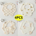 Newborn Bibs Burp Cloths For Baby Girls Boys Infants Cotton Saliva Towel Toddler Feeding Drool Bib Thickened Burp Cloths New