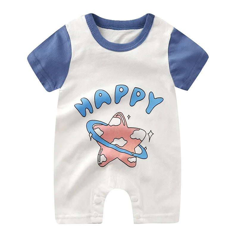 Summer Romper Baby Girls Clothes Cotton Short Sleeved Jumpsuit Newborn Baby Boy Clothes Bodysuit For Newborns
