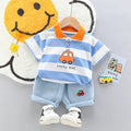 High-Quality Baby boys Polo Shirt + Handsome Denim Shorts 2-Piece Set kids girls clothes suits summer