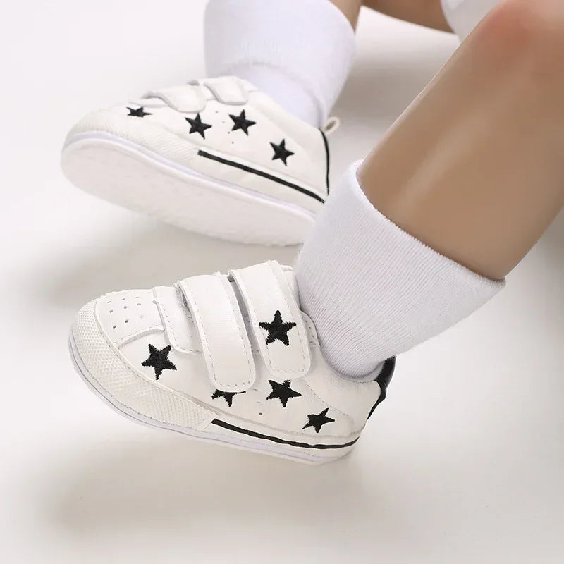 Zapatos de bebé de 0 a 1 año, suela de goma, para primavera y otoño, para niños y niñas, zapatillas de ocio para bebés que empiezan a caminar