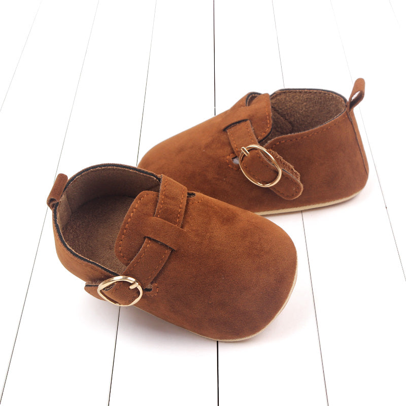Zapatillas de bebé lindas y cómodas con suela flexible y antideslizante para primeros pasos de niñas y niños