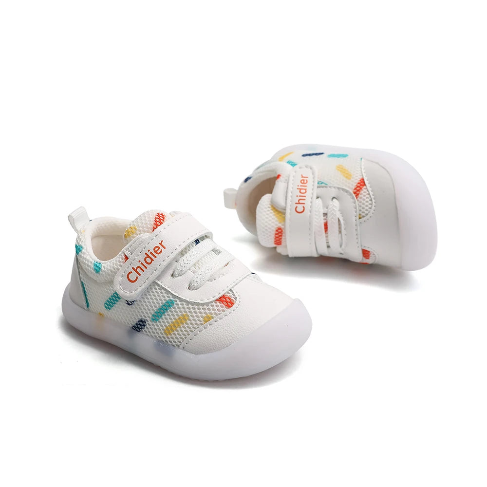 Baby Jungen Mädchen Atmungsaktive Mesh Kleinkindschuhe 1-2 Jahre Rutschfeste Weichsohlen-Sneaker