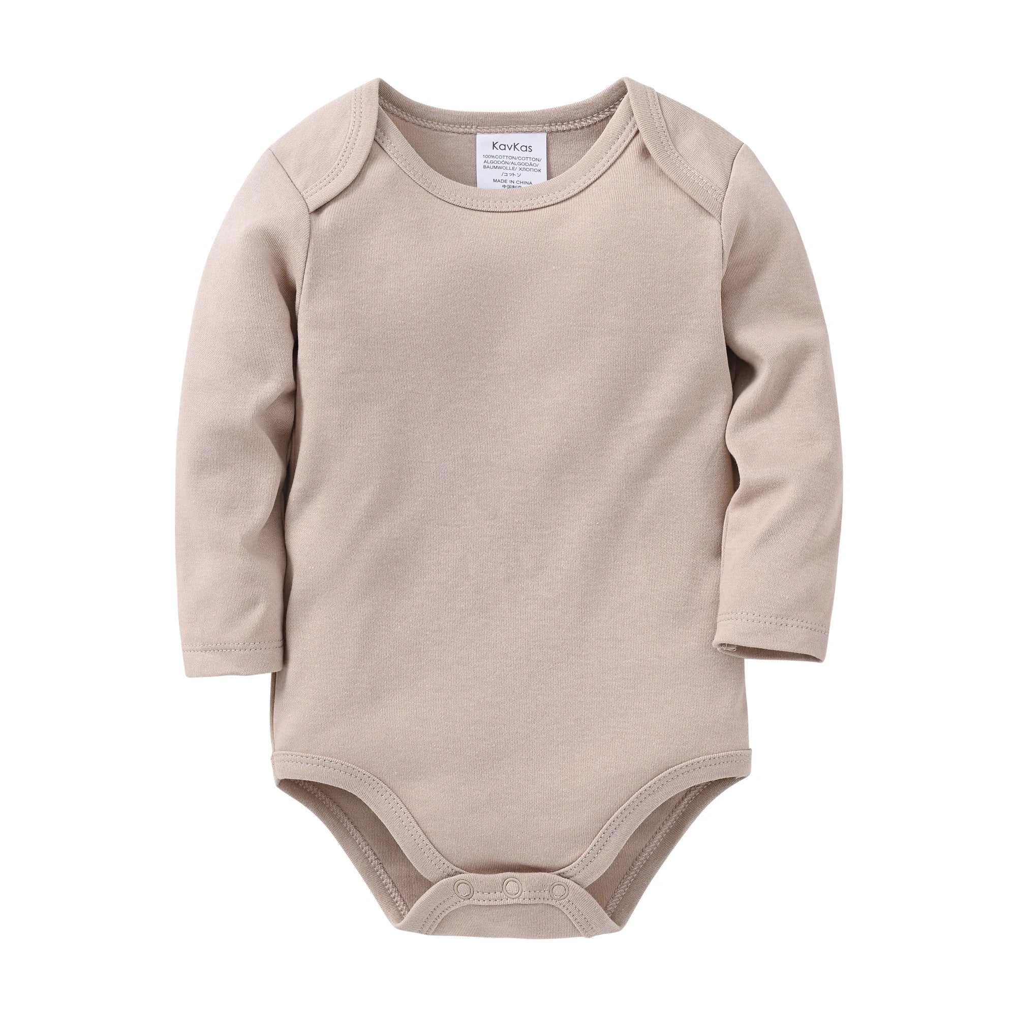 1/3/4/6 Pcs KAVKAS Baby Clothing Rompers Boys 100% Cotton Plain Bodysuit Girls Blank Muslin Jumpsuit 0-24 Months