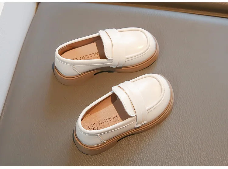 Children Leather Shoes for Boys Girls Kids Loafers Slip-on School Flats Casual Sneakers for Wedding Formal Occasions Party 23-35