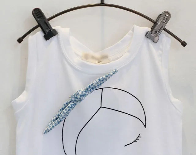 Sommer Baby Mädchen Kleidung Kleinkind Kleidung Weste+Shorts 2-teiliges Set Kinder Mädchen Kostüm 0-7 Jahre Baby Outfits Kindermode BC1152