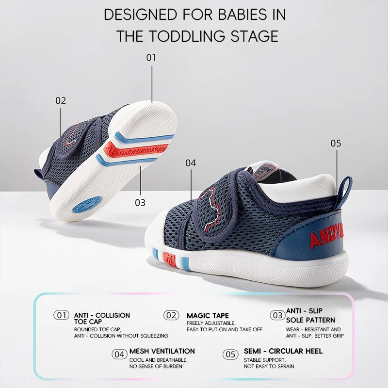 Casual Baby Shoes Infant Baby Girl Crib Shoes Cute Soft Sole Prewalker Sneakers Walking Shoes Toddler First Walker 0-18Month