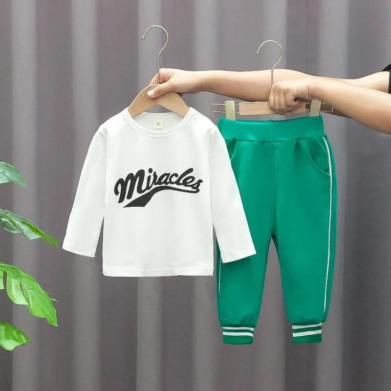 Baby Baseball Clothing Suit Boys Girls Casual Sports Sets 3 Pcs Coat Pants tripartite Spring Autumn Thin Baby Tracksuit Outfits