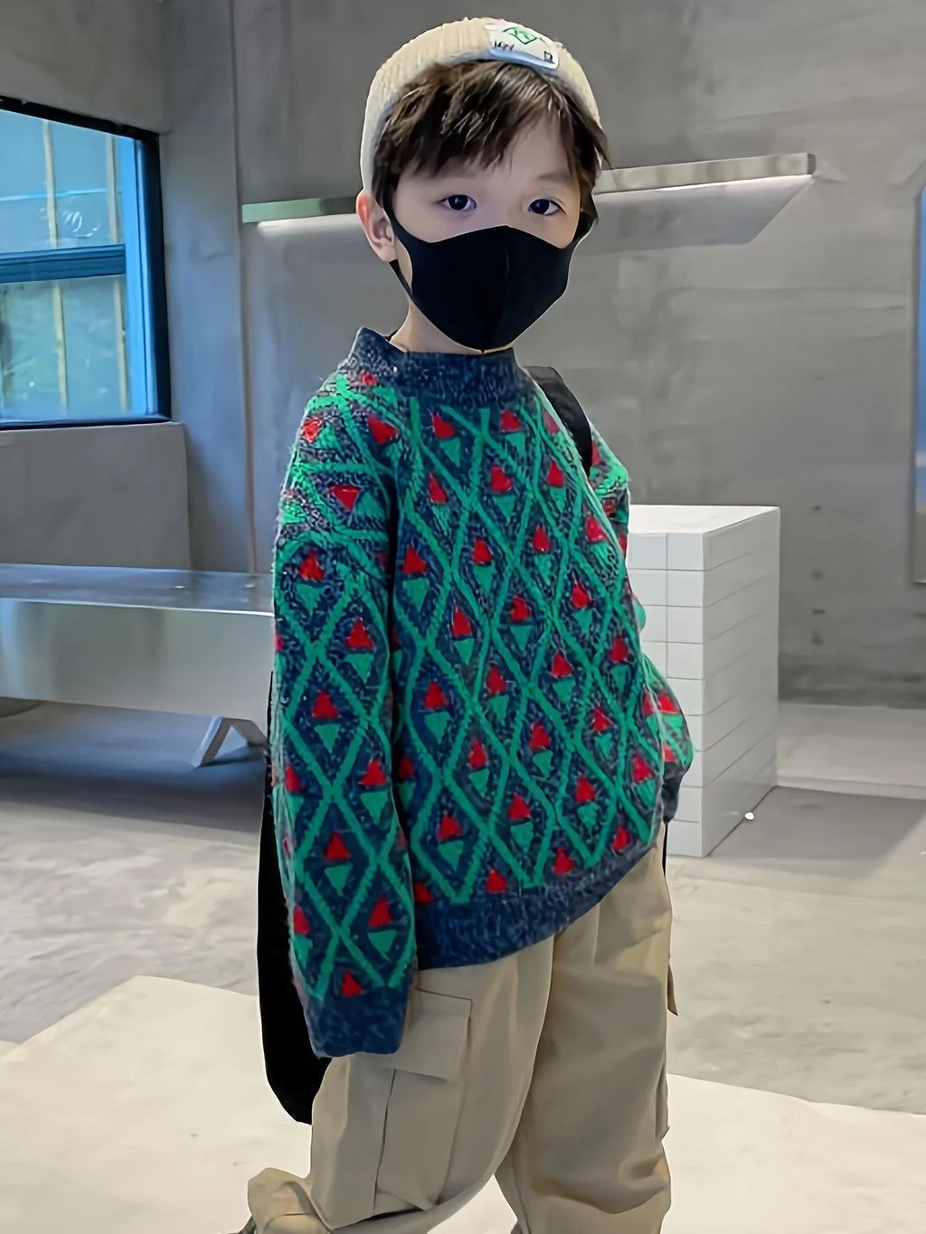Children's Clothing, Boys' Winter Clothing, Street Sweaters, Autumn and Winter Styles, Medium and Large Kidsren's Velvet Bottoming Shirts for Boys