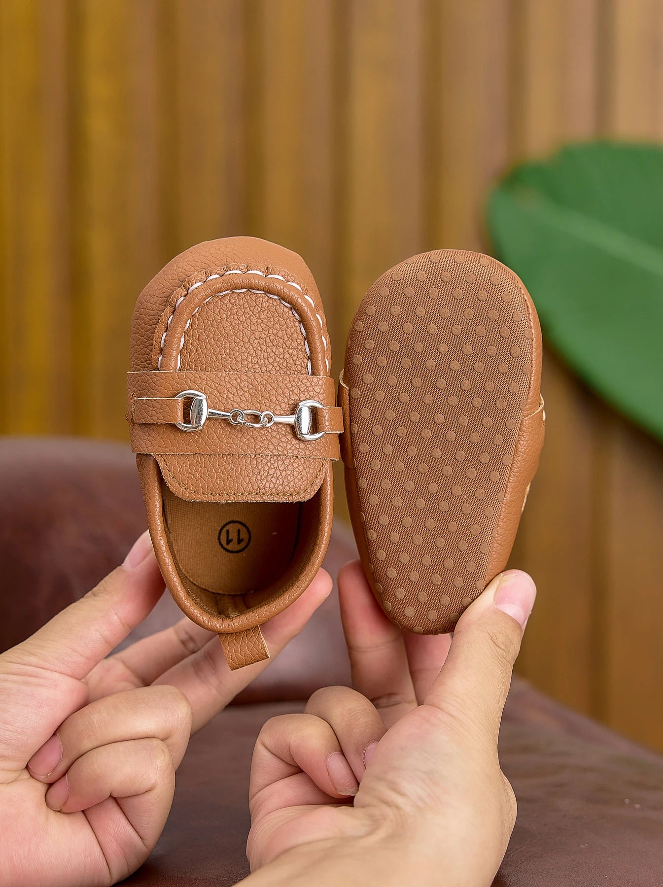 Baby British-Style Loafers, Soft-Soled Pre-Walker Shoes for 0-1 Year Old Babies