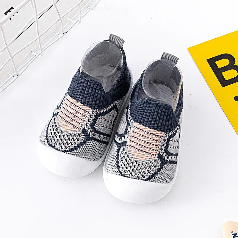 Baby Schuhe Anti-Rutsch Atmungsaktive Krabbelschuhe mit Gummisohle für Kinder Jungen Mesh-Schuhe Weiche Sohle Baby Mädchen