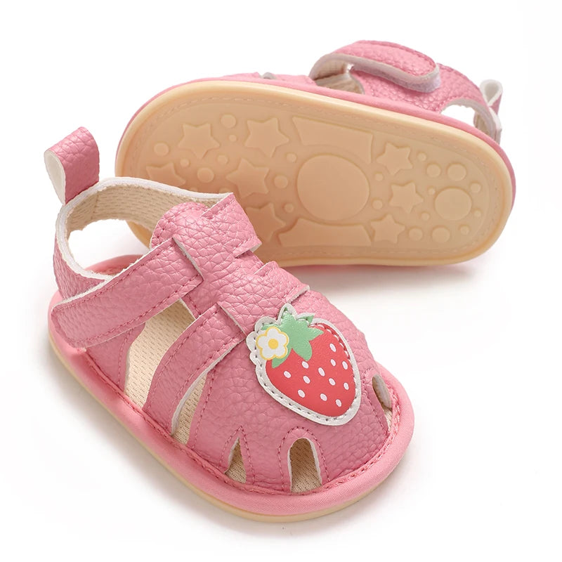 Summer sandals for baby boys and girls, breathable baby summer sandals, first walking shoes for newborns at 18 months old