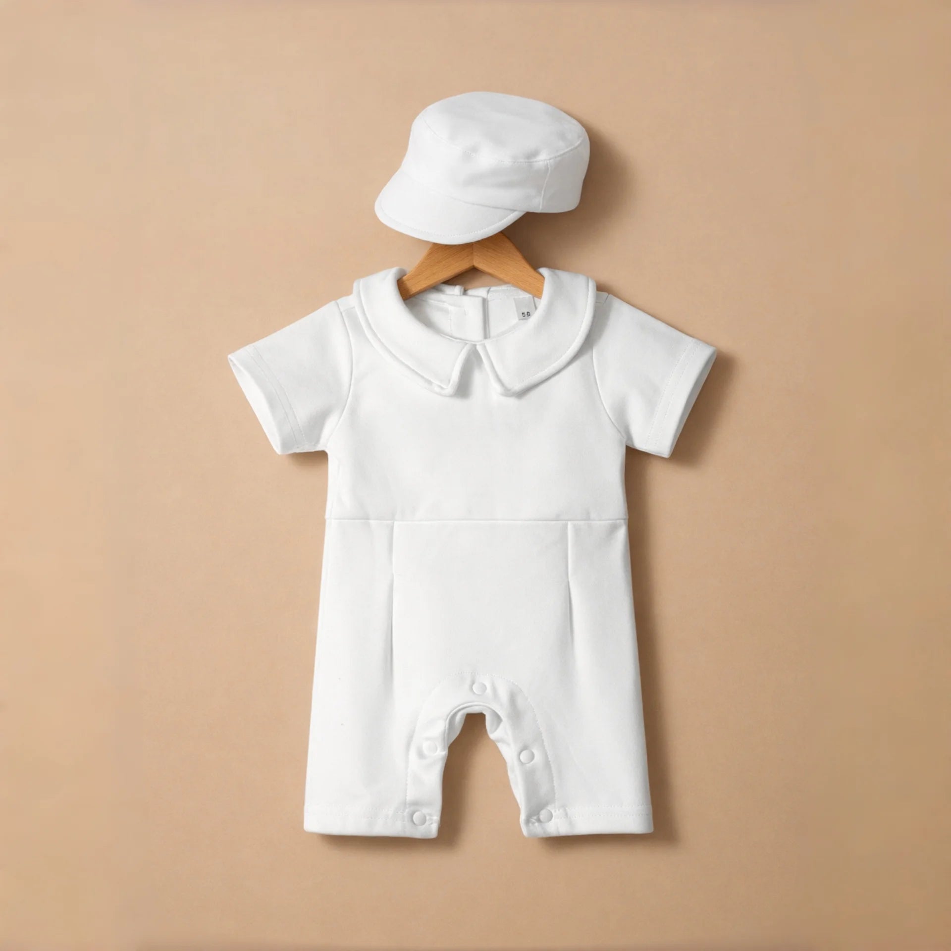 Baptism Clothes for Infant Boys Girls Soft Cotton Bodysuit 3-24 Months Baby First Christening Outfit Summer Toddler Suit