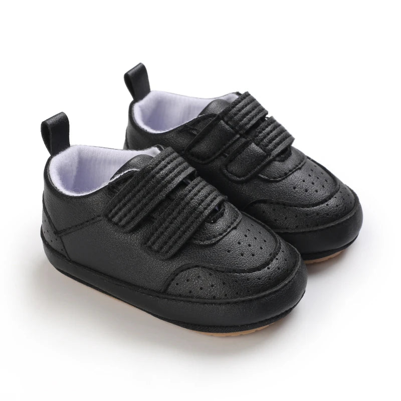 New Baby Shoes Retro Leather Boy Girl Shoes Multicolor Toddler Rubber Sole Anti-slip First Walkers Infant Newborn Moccasins