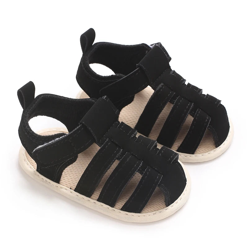 Baby Shoes Summer Collection For Boys Aged 0-1 Including Ankle Sandals and Baby Walking Shoes