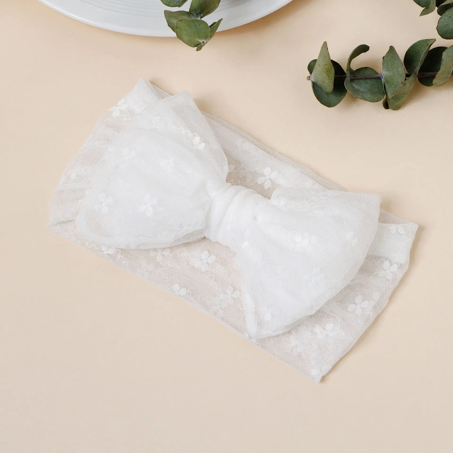 3pcs Baby Girl Headband Braised Mesh Double-layer Bow Headband Newborn Soft Turban Headwrap Baby Hair Accessories Kids Headwear