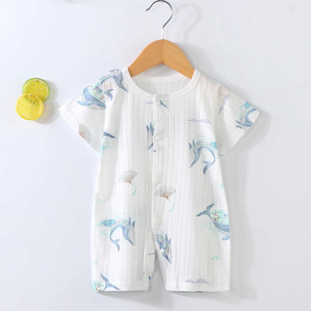 New Baby Newborn Clothes Baby Short-sleeved Jumpsuit 0-2 Years Old Boys Girls Romper Children Wrapping Clothes
