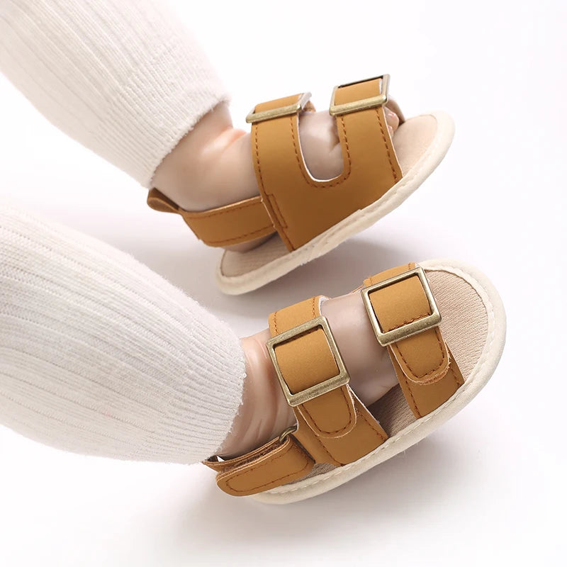 Baby Shoes Summer Collection For Boys Aged 0-1 Including Ankle Sandals and Baby Walking Shoes
