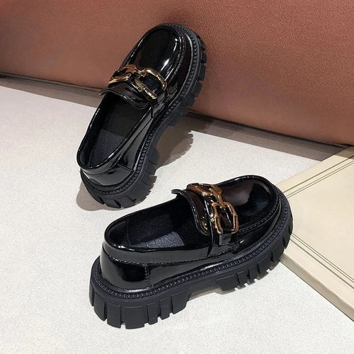 Kids Leather Loafers Lightweight Soft Sole School Shoes for Big Kids Boys Girls Solid Black Classic Casual 2026 New Arrival