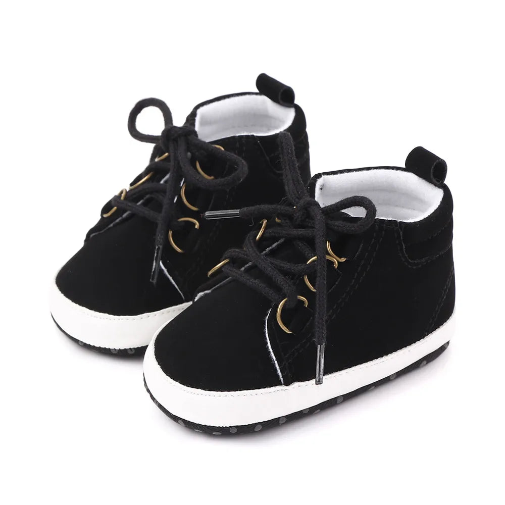 Baby Schuhe Frühling und Herbst Stil Weiche Baumwolle Rutschfeste Sohle Lässig für Jungen und Mädchen 0-9-18 Monate Kleinkind Vorlaufen D2351