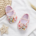 Zapatos de Bebé para Niñas, Flores Coloridas, Zapatos de Princesa, Bebé y Niño Pequeño, Algodón Suave, Antideslizantes, Primeros Pasos, 0-18 Meses
