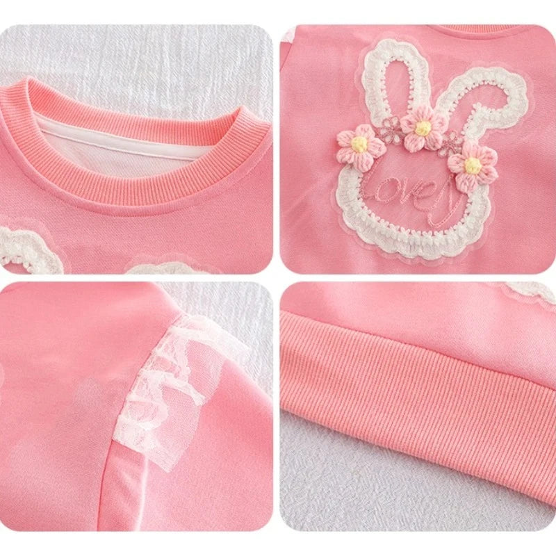 New Autumn Baby Clothes Kids Clothing Set Children Girls Long Sleeved T-Shirt Pants 2Pcs/Sets Infant Costume Toddler Tracksuits