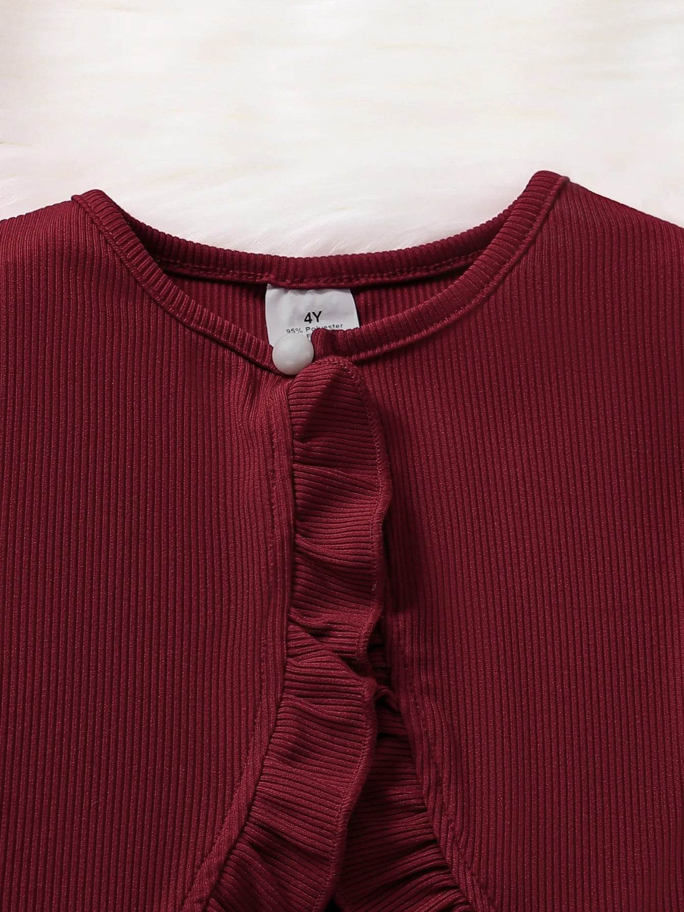 Kinderkleidung Mädchen Herbstmode Freizeit Rosa Blumiges Kleid Set 2-teilig - Rosa Rundhals-Weste + Rosa Blumenrock