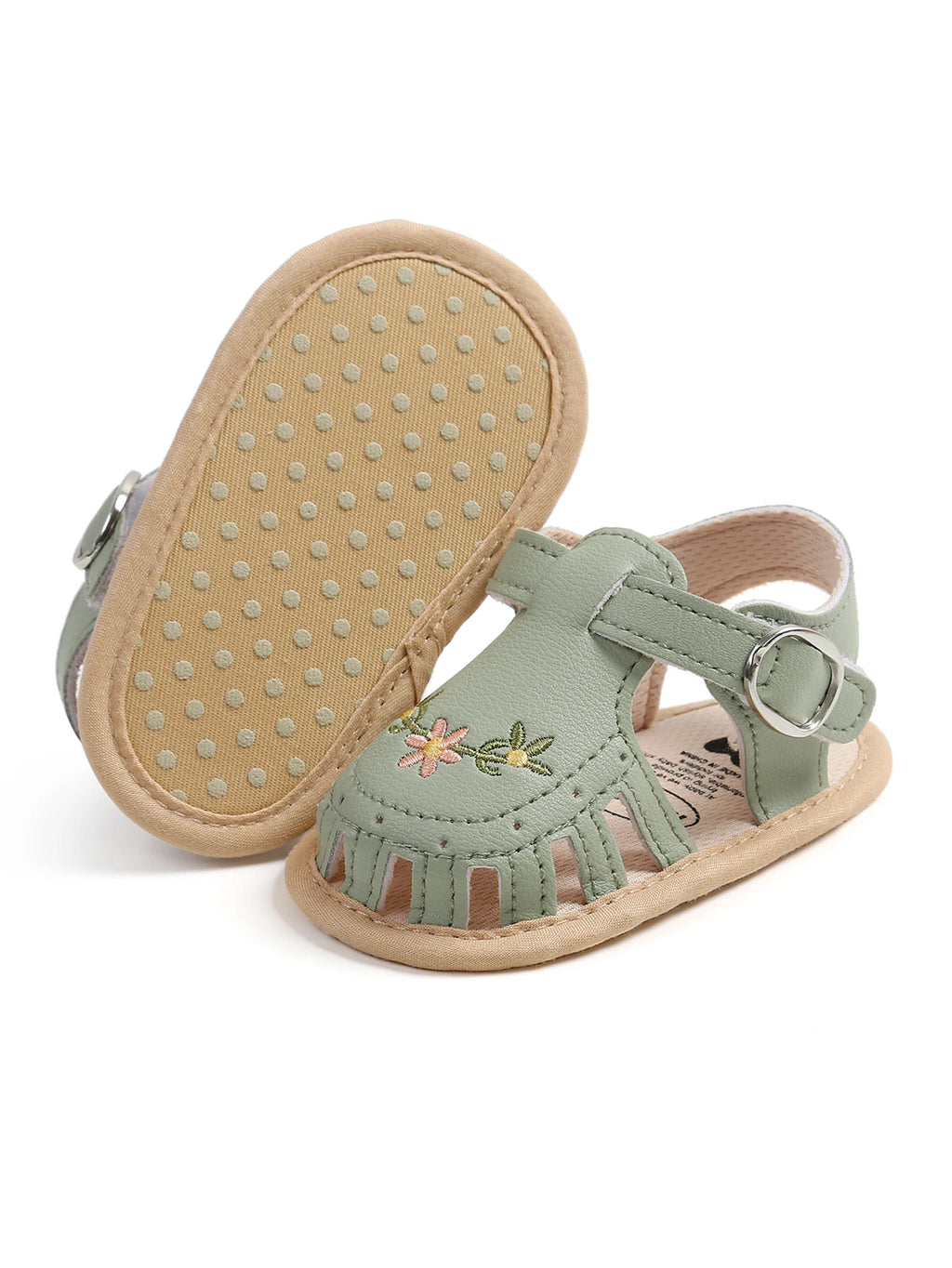 Baby summer sandals non-slip soles, soft flat shoes for infants, suitable for indoor and outdoor learning to walk shoes.