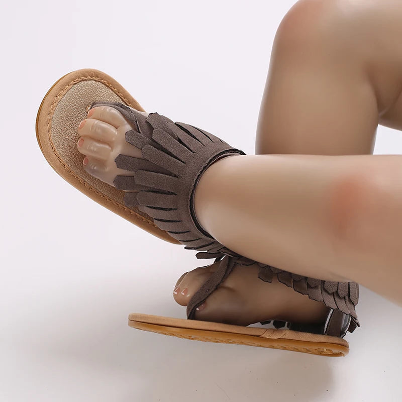 0-18M Baby Walking Sandals - Breathable Anti-Slip Soft Sole Shoes for Newborn Boys & Girls, Summer Infant First Walkers