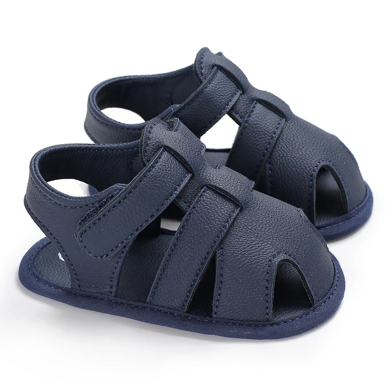 0-18M Baby Walking Sandals - Breathable Anti-Slip Soft Sole Shoes for Newborn Boys & Girls, Summer Infant First Walkers