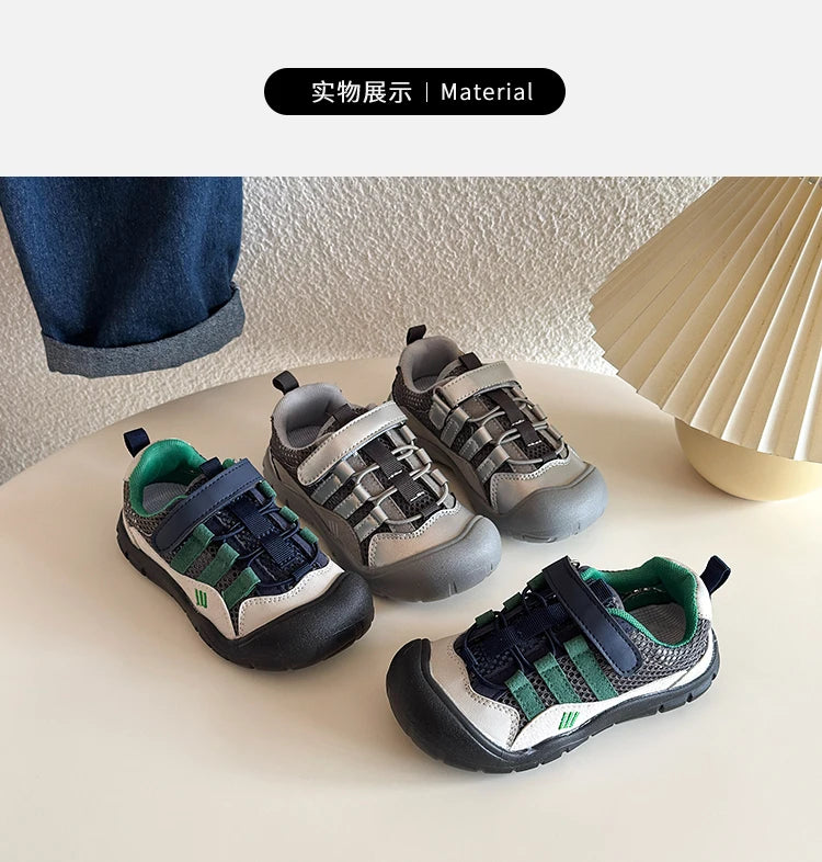 Baby Girls Boys Sandals Summer Infant Toddler Shoes Genuine Leather Soft-soled School Kids Casual Shoes Children Beach Sandals