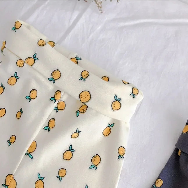 Conjuntos de pantalones cálidos de algodón de cintura alta + blusa de manga larga con cuello redondo, trajes de ropa interior para bebés, niños y niñas, pijamas nuevos y lindos de 0 a 3 años