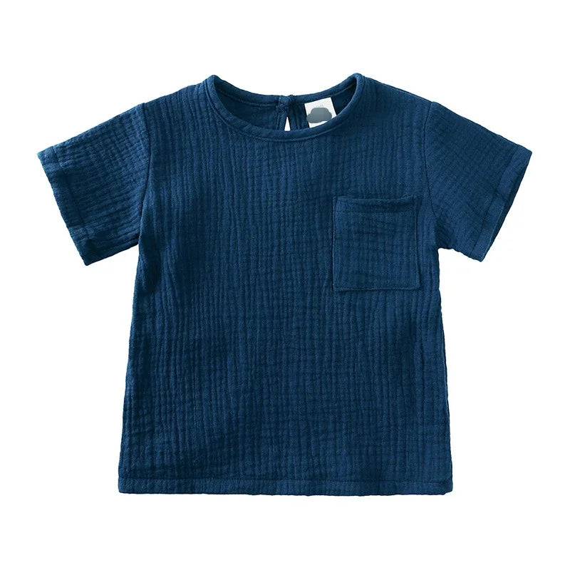 2-teiliges Baby-Outfit-Set aus Baumwolle, Neugeborenen-Mädchenkleidung, Jungen-Kleinkind-Strampler, T-Shirts und Shorts, weiche Kleidung für Babys im Säuglingsalter