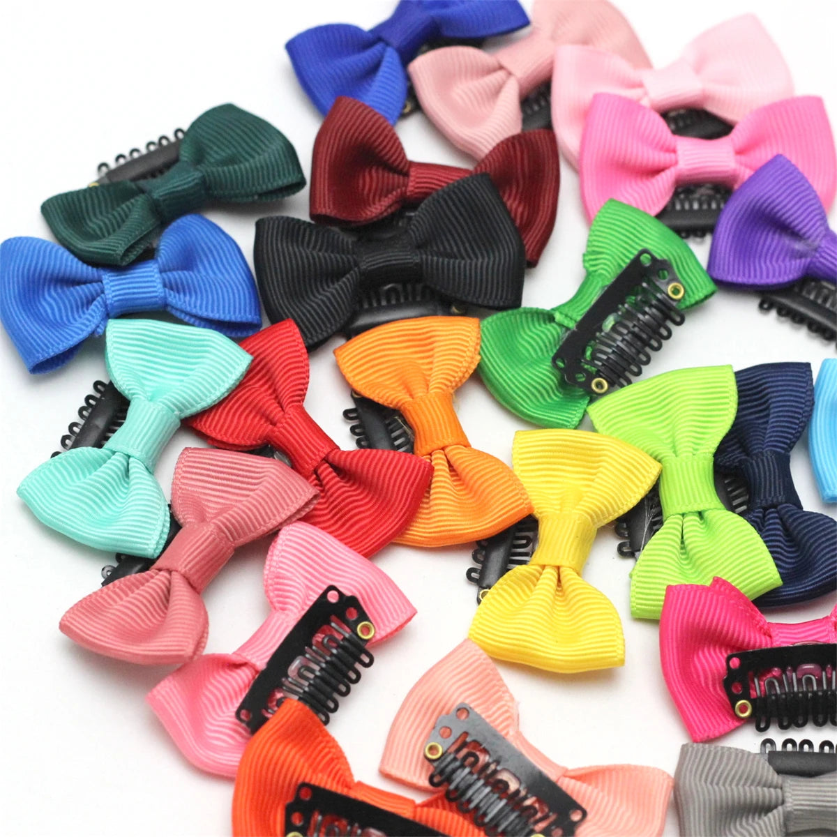 12 Stück/Packung Mädchen kleine Haarspange Baby Schleifen Haarnadeln Säugling Kinder Feine hauchdünne Babyhaar-Mini-Klammer Neugeborenen-Haarschleife