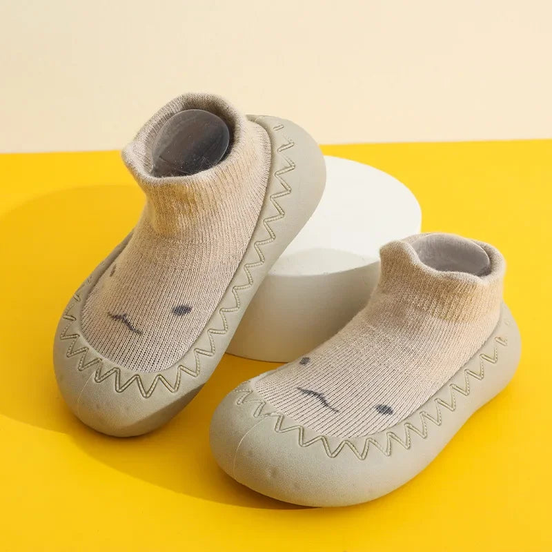 Baby Walking Shoes with Soft Soles, Anti Slip and Breathable Socks, Indoor and Outdoor Boys and Girls Odor Resistant Floor Shoes