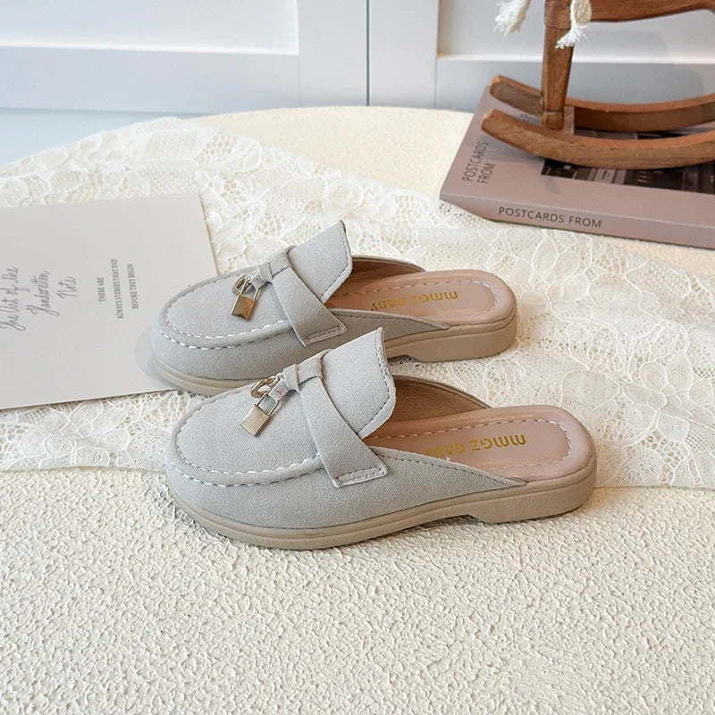 Children Leather Shoes for Girls Boys 2026 Spring Summer New Fashion Korean Style Soft Bottom Anti-slippery Versatile Loafers