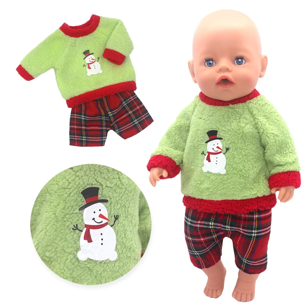 Baby Born Doll Outfits For 13-18 Inch Newborn Doll Cute Jumpers Rompers Suit+Shoes Doll Accessories Festival Birthday Gift